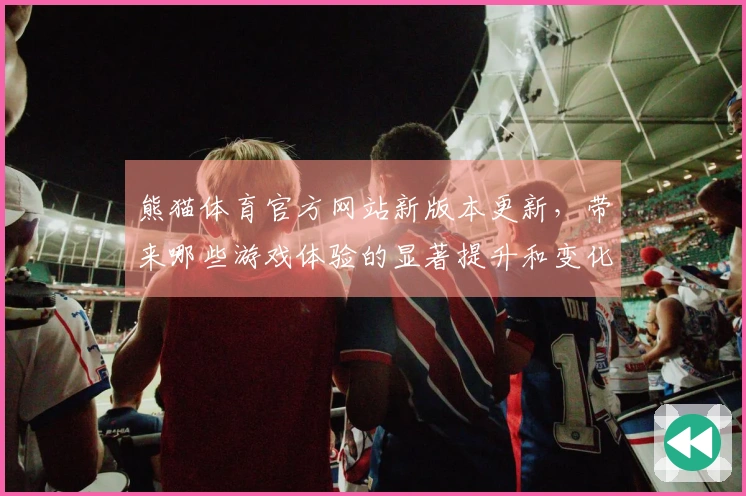 熊猫体育官方网站新版本更新，带来哪些游戏体验的显著提升和变化？
